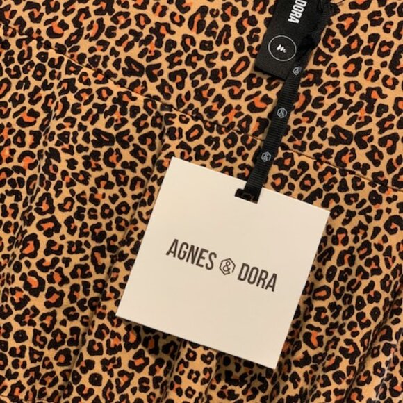 Agnes & Dora Leopard Print Cold Shoulder Tunic - Picture 2 of 7